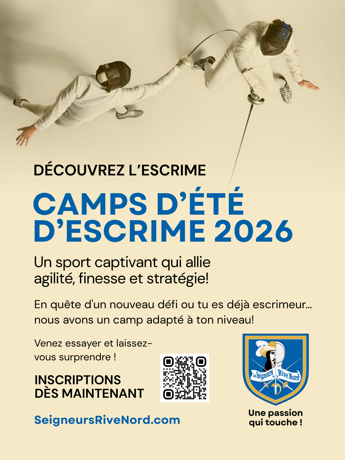 Inscription camps été 2026